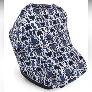 Yoga Sprout Baby Multi-use Car Seat Canopy, Blue Ikat, One Size NWT
